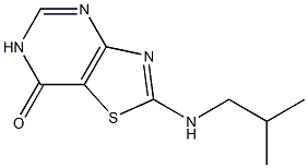 2-(isobutylamino)[1,3]thiazolo[4,5-d]pyrimidin-7(6H)-one 结构式