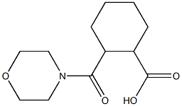 2-(morpholin-4-ylcarbonyl)cyclohexanecarboxylic acid 结构式