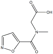2-(N-methyl1,2-oxazol-5-ylformamido)acetic acid 结构式