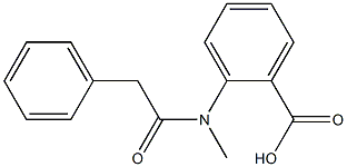 2-(N-methyl-2-phenylacetamido)benzoic acid 结构式