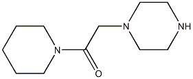 2-(piperazin-1-yl)-1-(piperidin-1-yl)ethan-1-one 结构式