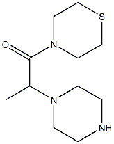 2-(piperazin-1-yl)-1-(thiomorpholin-4-yl)propan-1-one 结构式