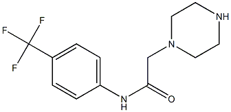 2-(piperazin-1-yl)-N-[4-(trifluoromethyl)phenyl]acetamide 结构式