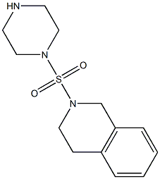 2-(piperazine-1-sulfonyl)-1,2,3,4-tetrahydroisoquinoline 结构式