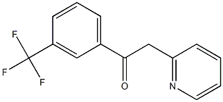 2-(pyridin-2-yl)-1-[3-(trifluoromethyl)phenyl]ethan-1-one 结构式