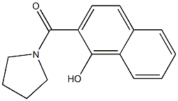 2-(pyrrolidin-1-ylcarbonyl)naphthalen-1-ol 结构式