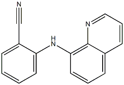 2-(quinolin-8-ylamino)benzonitrile 结构式