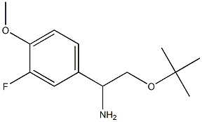 2-(tert-butoxy)-1-(3-fluoro-4-methoxyphenyl)ethan-1-amine 结构式