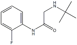 2-(tert-butylamino)-N-(2-fluorophenyl)acetamide 结构式