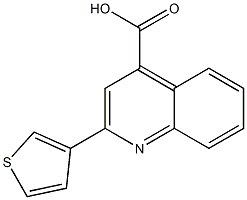 2-(thiophen-3-yl)quinoline-4-carboxylic acid 结构式