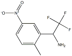 2,2,2-trifluoro-1-(2-methyl-5-nitrophenyl)ethan-1-amine 结构式