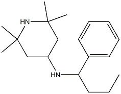 2,2,6,6-tetramethyl-N-(1-phenylbutyl)piperidin-4-amine 结构式