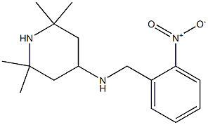 2,2,6,6-tetramethyl-N-[(2-nitrophenyl)methyl]piperidin-4-amine 结构式