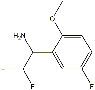 2,2-difluoro-1-(5-fluoro-2-methoxyphenyl)ethan-1-amine 结构式