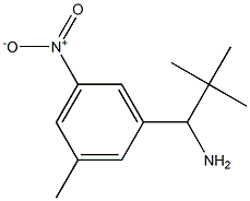 2,2-dimethyl-1-(3-methyl-5-nitrophenyl)propan-1-amine 结构式