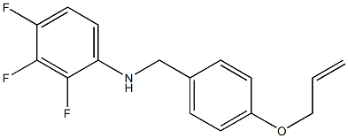 2,3,4-trifluoro-N-{[4-(prop-2-en-1-yloxy)phenyl]methyl}aniline 结构式