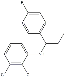 2,3-dichloro-N-[1-(4-fluorophenyl)propyl]aniline 结构式