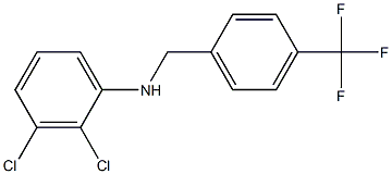 2,3-dichloro-N-{[4-(trifluoromethyl)phenyl]methyl}aniline 结构式