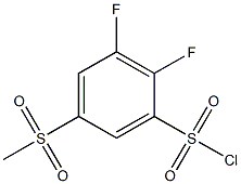 2,3-difluoro-5-methanesulfonylbenzene-1-sulfonyl chloride 结构式