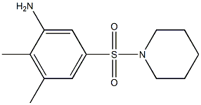 2,3-dimethyl-5-(piperidine-1-sulfonyl)aniline 结构式