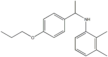 2,3-dimethyl-N-[1-(4-propoxyphenyl)ethyl]aniline 结构式