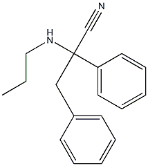 2,3-diphenyl-2-(propylamino)propanenitrile 结构式