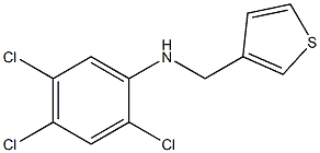 2,4,5-trichloro-N-(thiophen-3-ylmethyl)aniline 结构式