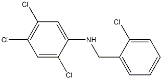 2,4,5-trichloro-N-[(2-chlorophenyl)methyl]aniline 结构式