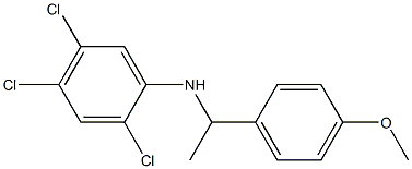 2,4,5-trichloro-N-[1-(4-methoxyphenyl)ethyl]aniline 结构式