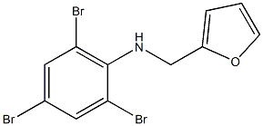 2,4,6-tribromo-N-(furan-2-ylmethyl)aniline 结构式