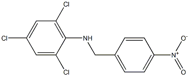 2,4,6-trichloro-N-[(4-nitrophenyl)methyl]aniline 结构式