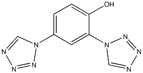 2,4-bis(1H-1,2,3,4-tetrazol-1-yl)phenol 结构式