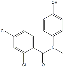 2,4-dichloro-N-(4-hydroxyphenyl)-N-methylbenzamide 结构式