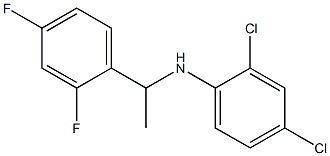 2,4-dichloro-N-[1-(2,4-difluorophenyl)ethyl]aniline 结构式