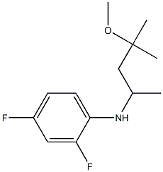 2,4-difluoro-N-(4-methoxy-4-methylpentan-2-yl)aniline 结构式