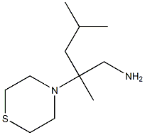 2,4-dimethyl-2-(thiomorpholin-4-yl)pentan-1-amine 结构式