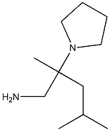 2,4-dimethyl-2-pyrrolidin-1-ylpentan-1-amine 结构式