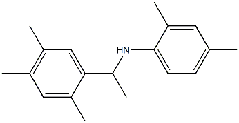 2,4-dimethyl-N-[1-(2,4,5-trimethylphenyl)ethyl]aniline 结构式