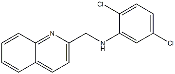 2,5-dichloro-N-(quinolin-2-ylmethyl)aniline 结构式