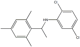 2,5-dichloro-N-[1-(2,4,6-trimethylphenyl)ethyl]aniline 结构式