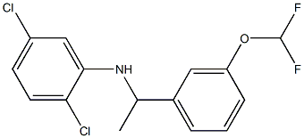 2,5-dichloro-N-{1-[3-(difluoromethoxy)phenyl]ethyl}aniline 结构式