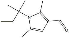 2,5-dimethyl-1-(2-methylbutan-2-yl)-1H-pyrrole-3-carbaldehyde 结构式