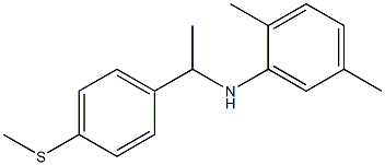 2,5-dimethyl-N-{1-[4-(methylsulfanyl)phenyl]ethyl}aniline 结构式