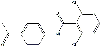 2,6-dichloro-N-(4-acetylphenyl)benzamide 结构式