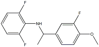 2,6-difluoro-N-[1-(3-fluoro-4-methoxyphenyl)ethyl]aniline 结构式