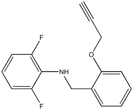 2,6-difluoro-N-{[2-(prop-2-yn-1-yloxy)phenyl]methyl}aniline 结构式