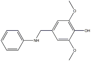 2,6-dimethoxy-4-[(phenylamino)methyl]phenol 结构式