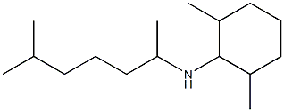 2,6-dimethyl-N-(6-methylheptan-2-yl)cyclohexan-1-amine 结构式