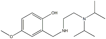 2-[({2-[bis(propan-2-yl)amino]ethyl}amino)methyl]-4-methoxyphenol 结构式