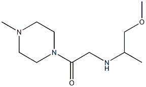 2-[(1-methoxypropan-2-yl)amino]-1-(4-methylpiperazin-1-yl)ethan-1-one 结构式
